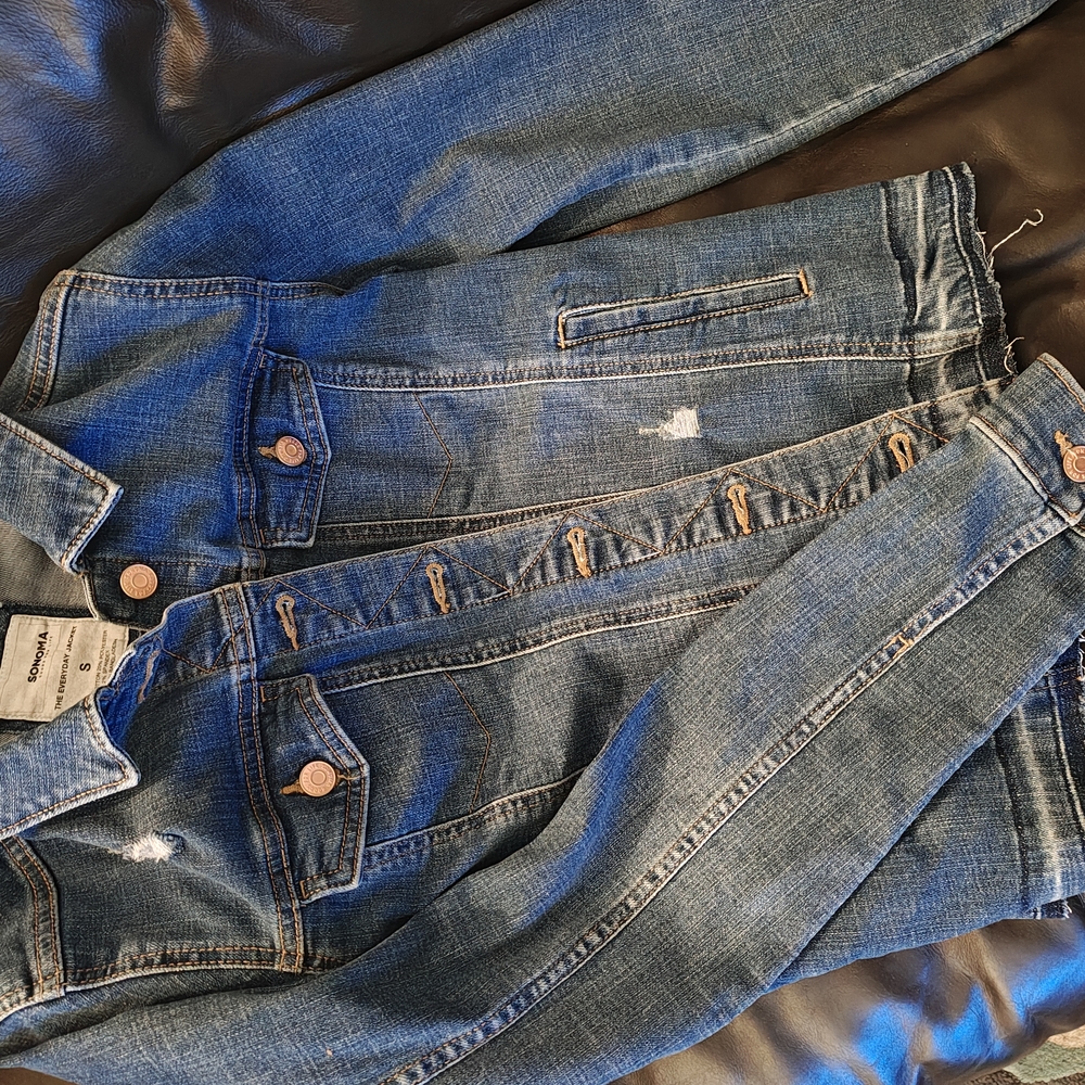 Sonoma Blue Jean Jacket with Vintage Look